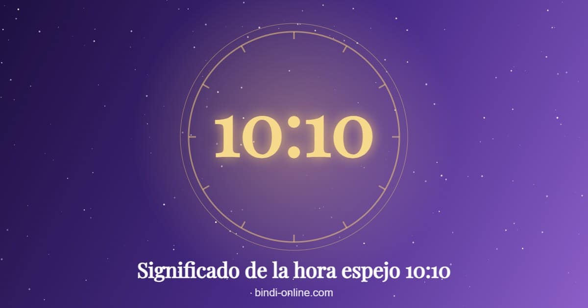 10:10 significado de la hora espejo