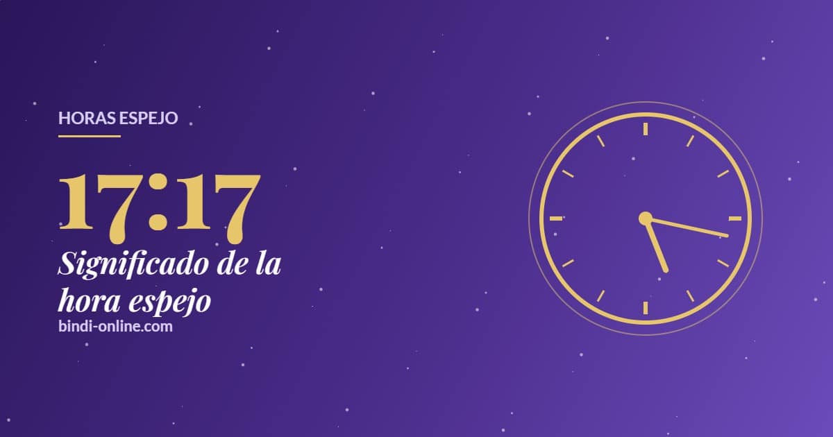 17:17 significado de la hora espejo