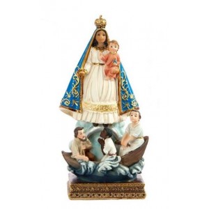 Virgen caridad del cobre 15cm