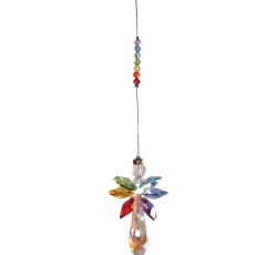 Angel guarda chakras cristal