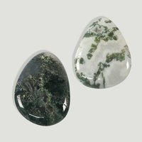 Rodado plano ágata musgo