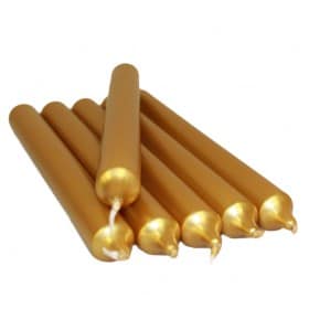 Vela color dorado