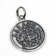 Colgante tetragramaton medalla- Amuleto plata de ley
