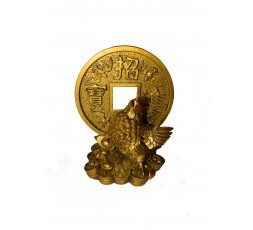 Gallo con moneda