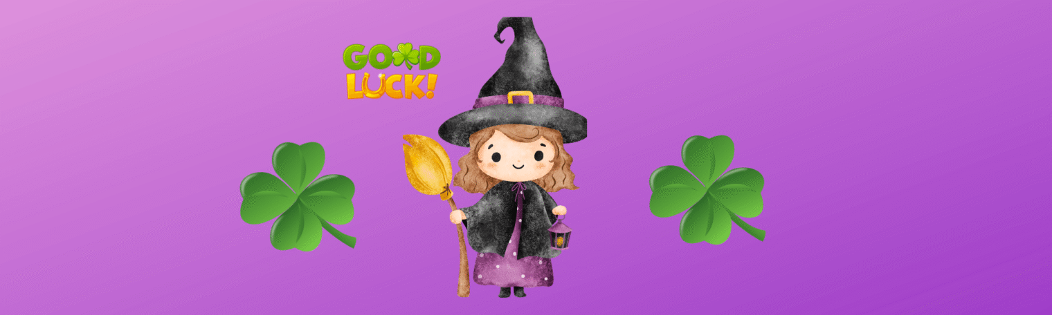 banner bruja de la suerte