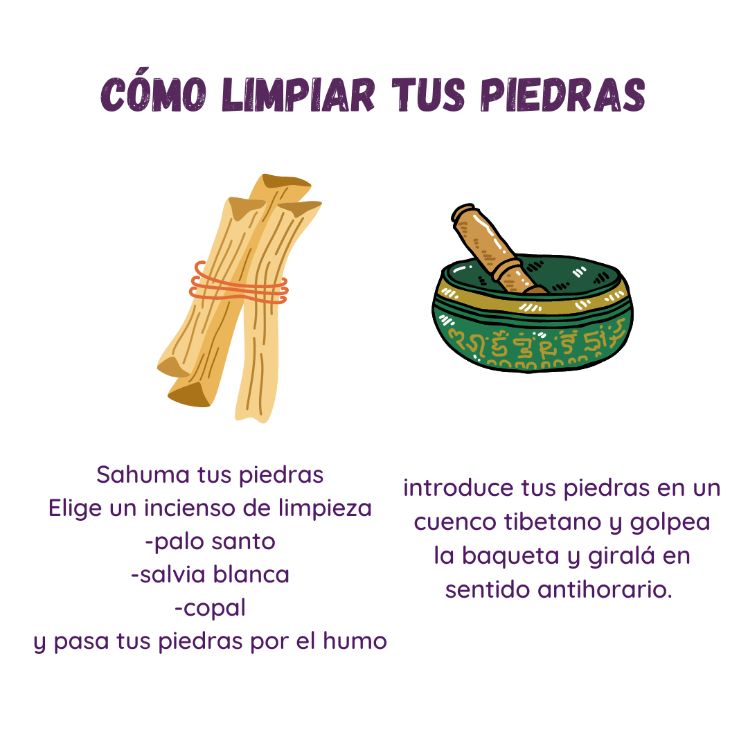 Cómo limpiar tus piedras