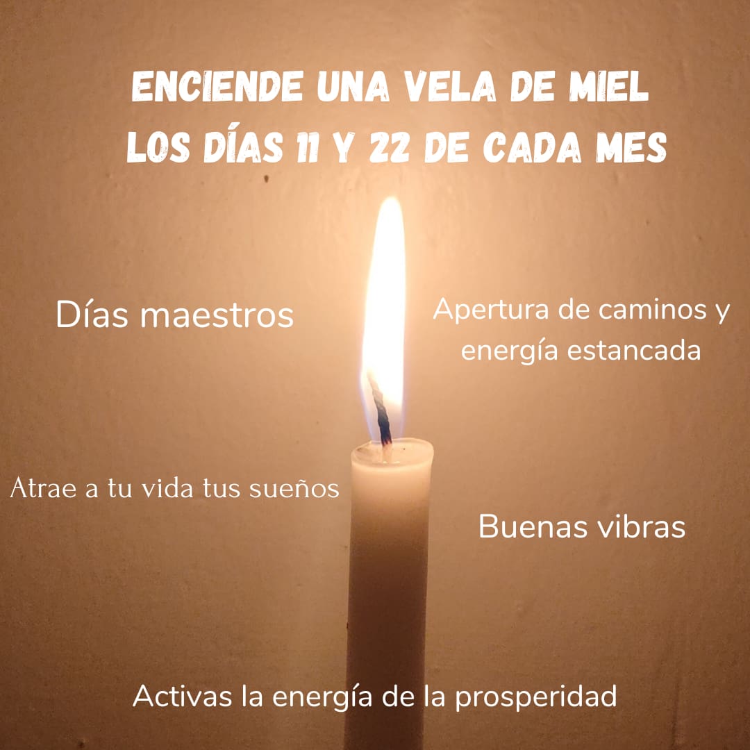 Encender vela de miel