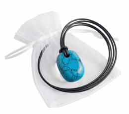 Colgante rodado agujero turquenita