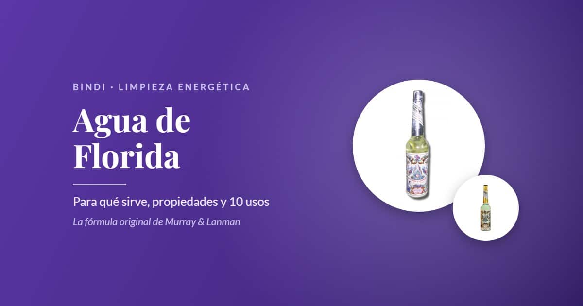 Botella de Agua de Florida Murray & Lanman sobre fondo morado