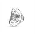 Anillo cubo Metatron plata