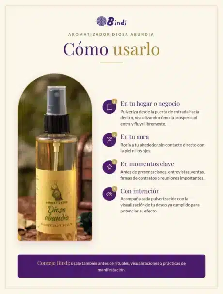 Cómo usar el aromatizador Diosa Abundia