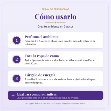 Cómo usar el spray de feromonas