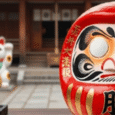 banner daruma amuleto japones