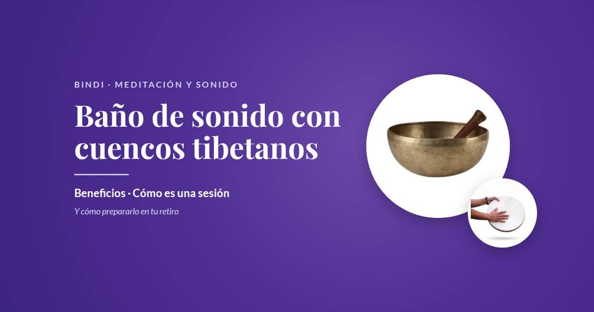 Baño de sonido con cuencos tibetanos: cuenco de 7 metales y tambor oceánico