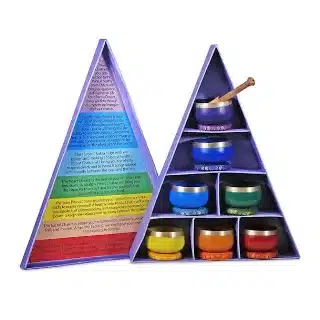 Set de cuencos tibetanos de los chakras