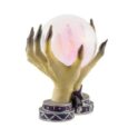 Bola de cristal con luz sostenida por manos 17 cm