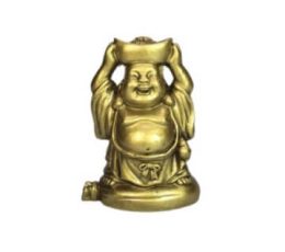 Buda dorado resina dinero