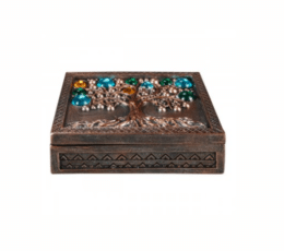 Caja árbol de la vida resina