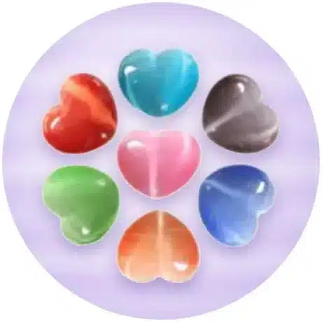 Corazones de mineral