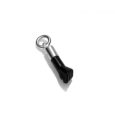 Colgante figa de azabache mini – plata de ley