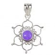 Colgante flor de loto amatista