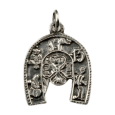 Colgante herradura simbolos suerte