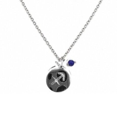 colgante horoscopo sagitario acero inoxidable ficha