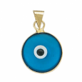 Colgante ojo turco 10mm plata