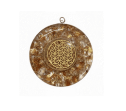 Colgante orgonita cuarzo citrino