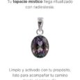 Colgante topacio místico- plata de ley