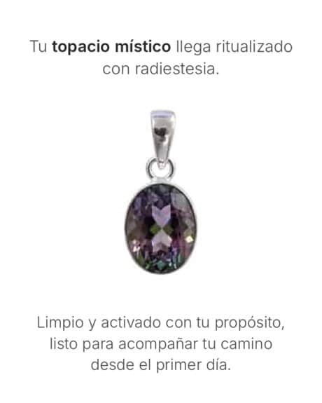 Colgante topacio místico ritualizado
