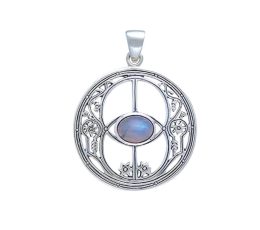 Colgante vesica piscis plata