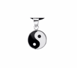 Colgante yin yan plata 1,5 cm