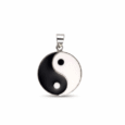 Colgante yin yang- plata de ley