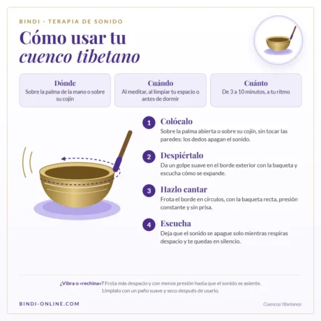 Cómo usar un cuenco tibetano