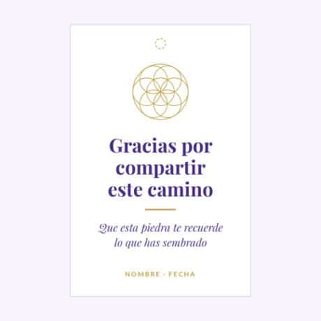 Etiqueta personalizada para retiro · diseño 1