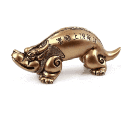 Figura feng shui buey dorado