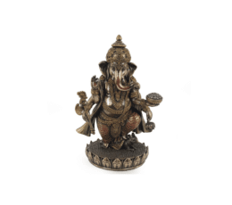 figura ganesha resina metalizada