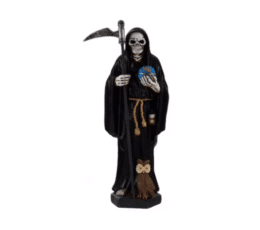 Figura santa Muerte negra 20 cm