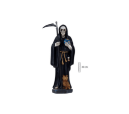 Figura santa muerte negra 30 cm