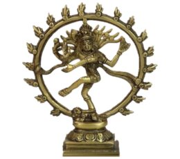 Figura Shiva Nataraja danzando de latón 15 cm
