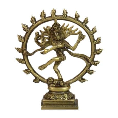 Figura Shiva Nataraja danzando latón 15 cm