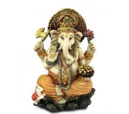 Ganesha dorada y naranja