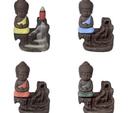 Incensario de reflujo Buda niño en 4 colores
