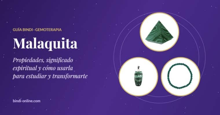 Malaquita: propiedades y significado espiritual, con pirámide, colgante búho y pulsera de malaquita
