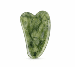 masajeador facial gua sha jade