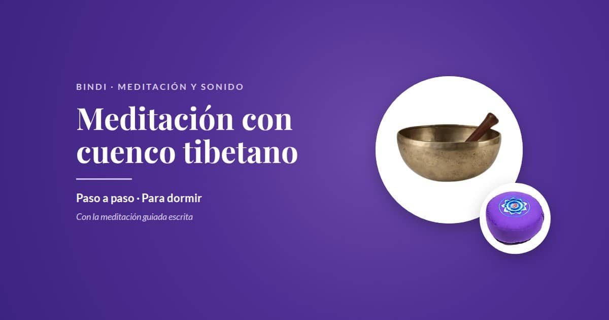 Meditación con cuenco tibetano: cuenco de 7 metales y cojín de meditación