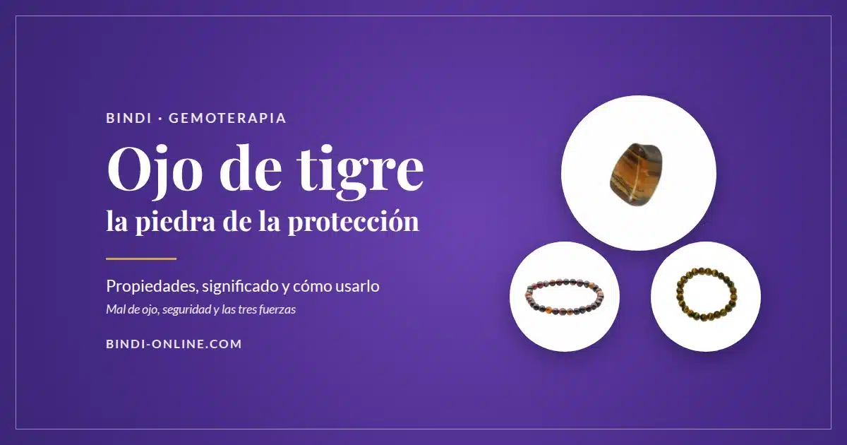 Ojo de tigre: rodado y pulseras de ojo de tigre y tres fuerzas protectoras de Bindi