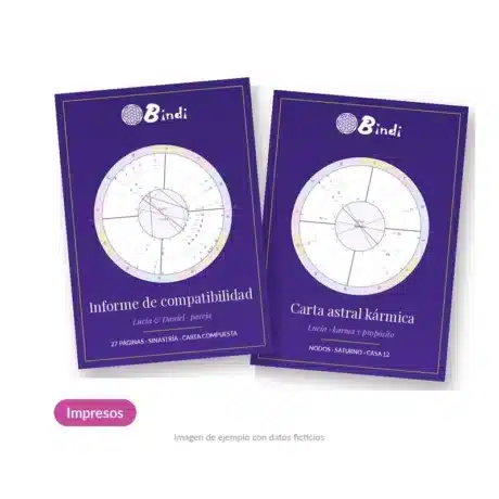 Pack carta kármica y compatibilidad de pareja impreso