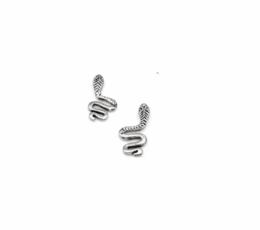 Pendientes serpiente plata de ley